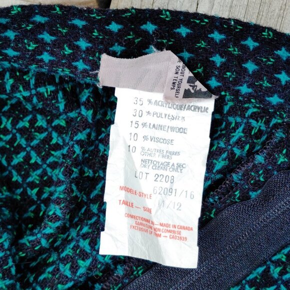 Vintage "Tami" Wool Skirt Women's Vintage Size 11/12 Modern S/M - Picture 4 of 11